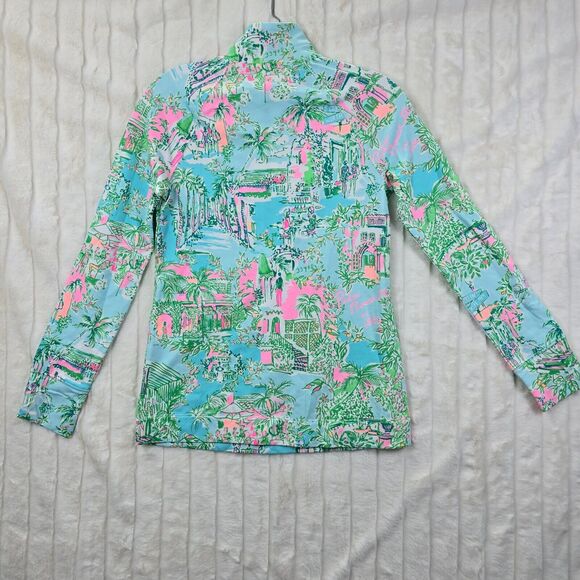 NWT LILLY PULITZER Half-Zip UPF 50+ Skipper Popover Palm Beach Size XXS - Picture 9 of 16